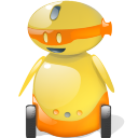 Happy Robot Shadow Icon